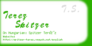 terez spitzer business card